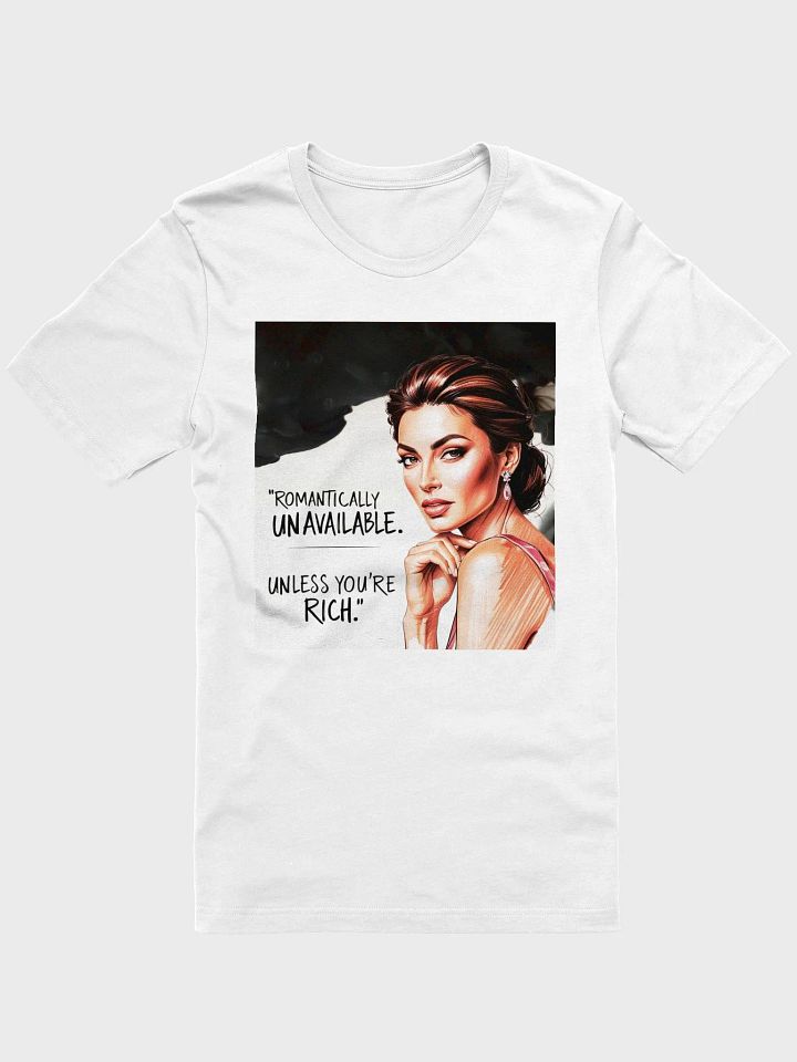 Romantically Unavailable Unisex Heavy Cotton Tee, Funny Quote T-Shirt, Sarcastic Graphic Tee, Humorous Statement Top, Sassy Tee Shirt product image (1)