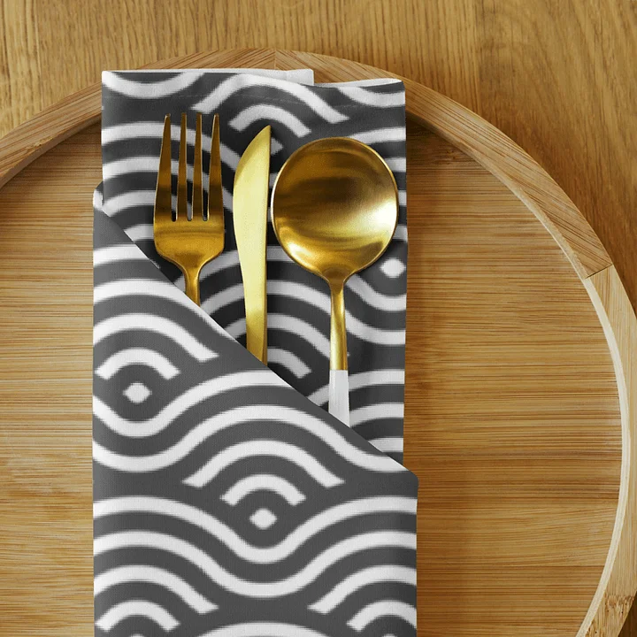 Starry Geometric Cloth Napkin Set product image (1)