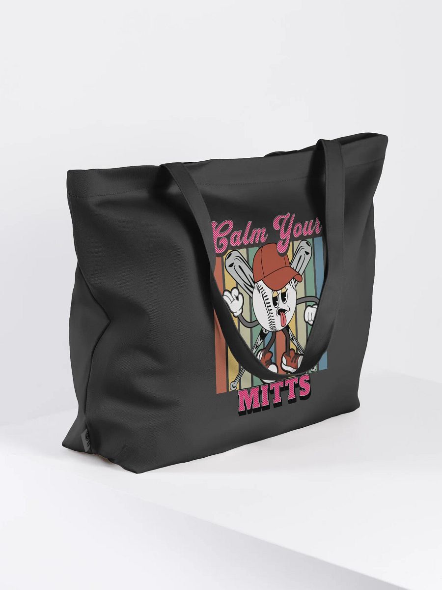 Calm Your Mitts Baseball Playful Tote Bag product image (1)