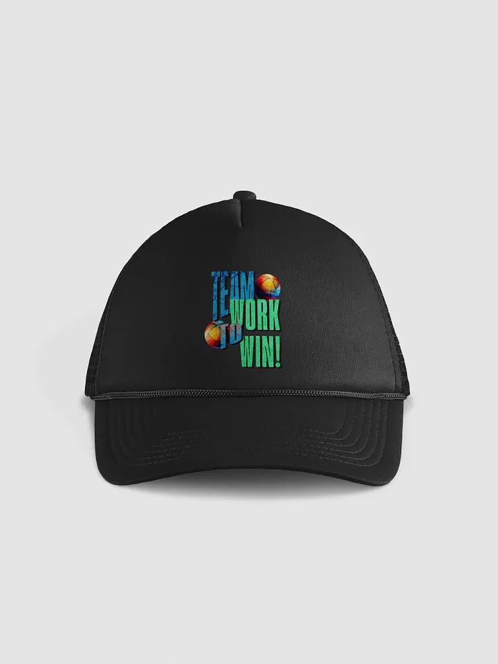 Team Work To Win Volleyball Foam Trucker Hat product image (1)