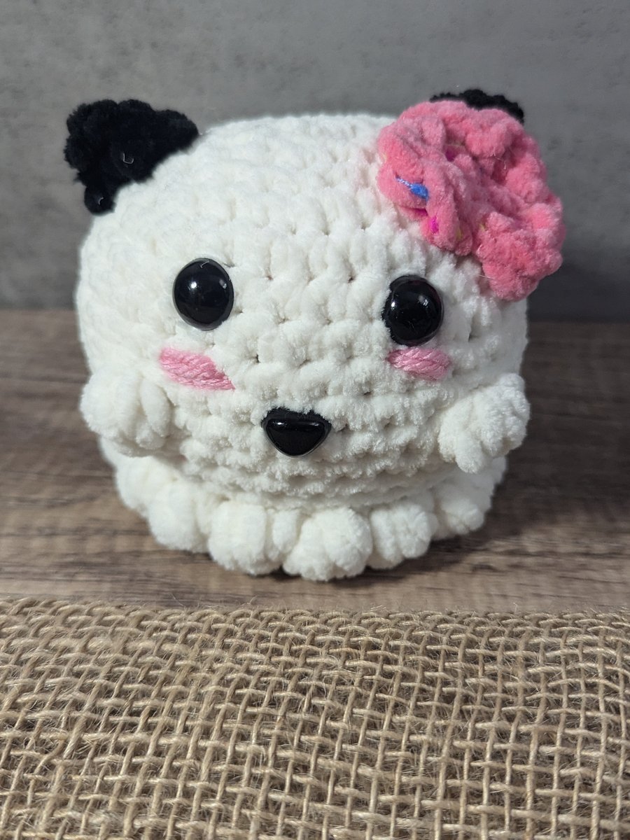 Ghost Cat w/Flower - Pink Speckled product image (1)