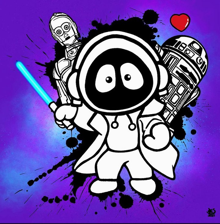 Hoodie Boy - May the Love Be With You (Limited Edition Print) product image (1)