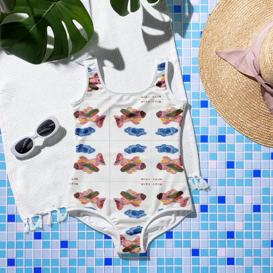 Kid Airplane (All-Over Print Youth Swimsuit) product image (6)