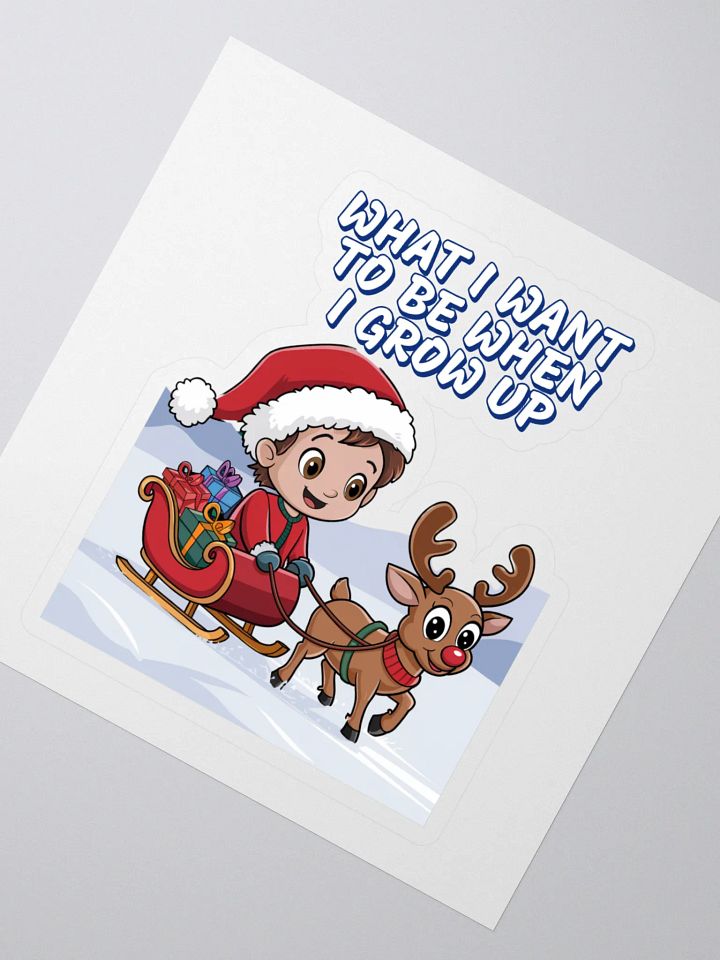What I Want To Be When I Grow Up - Young Santa Sticker product image (2)