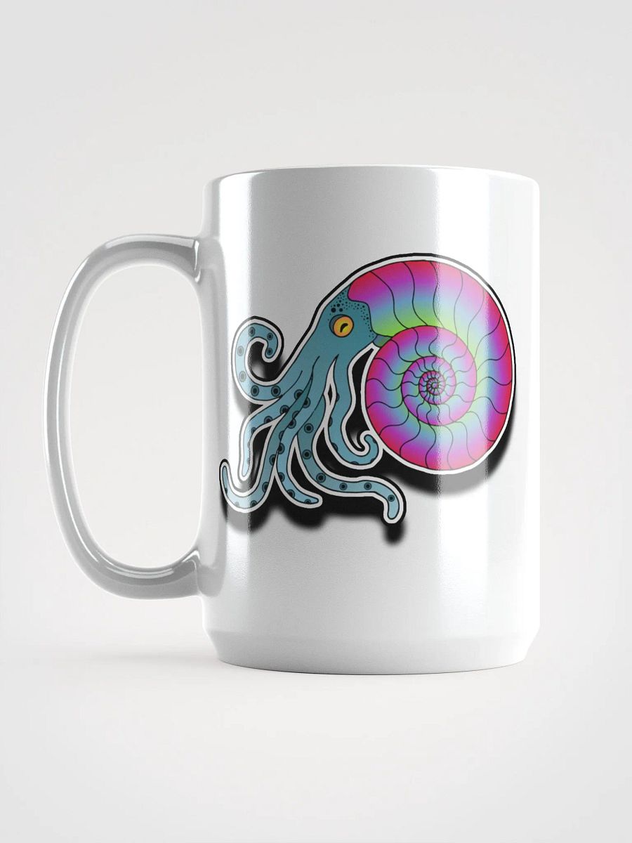 Ammonite Adventure Mug in Glossy White product image (6)