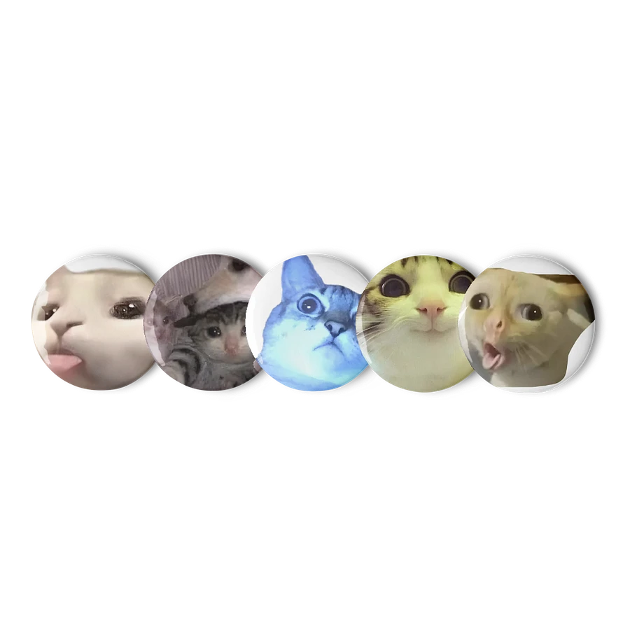 Set of Pin Buttons: Meme Cats 40 product image (5)