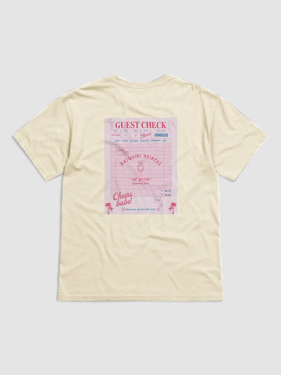 CHECK PLEASE! DAIQUIRI TEE - WHITE-IVORY product image (1)