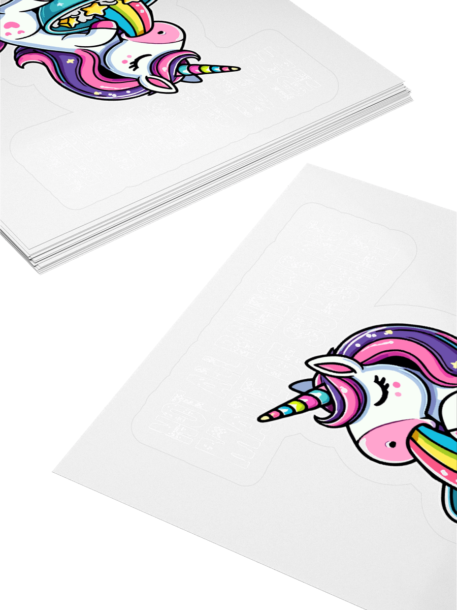 Rainbow Unicorn Sticker product image (4)