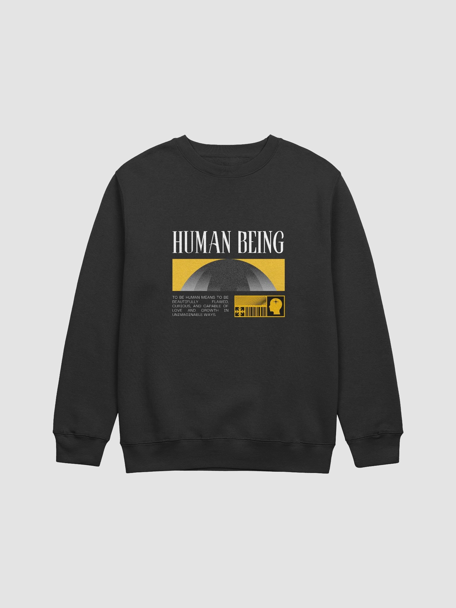 Solar merch human being sweatshirt product image (1)