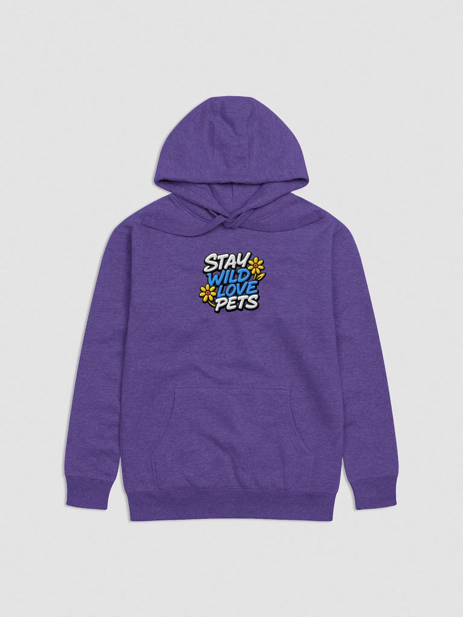 "STAY WILD LOVE PETS" / EMBROIDERED HOODIE product image (2)
