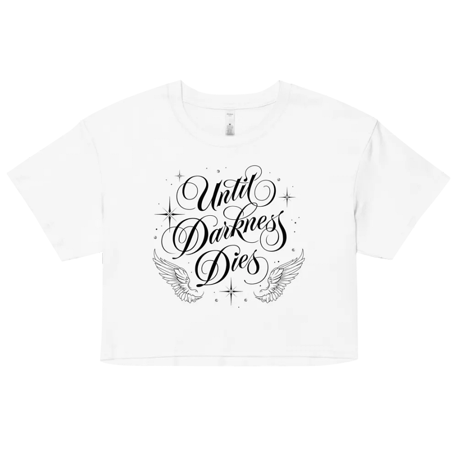 Until Darkness Dies (wings design) Women's Premium Crop Top product image (110)