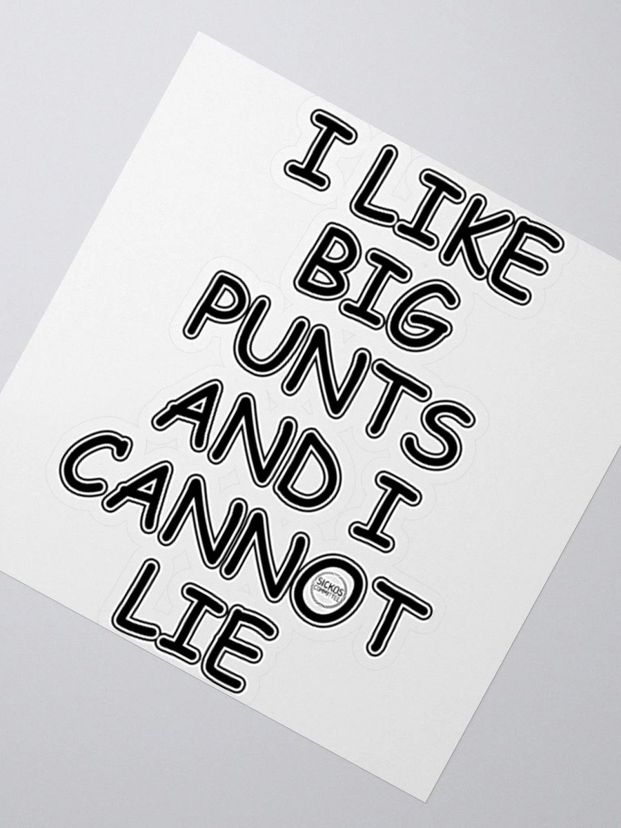 I LIKE BIG PUNTS AND CANNOT LIE Sticker product image (4)