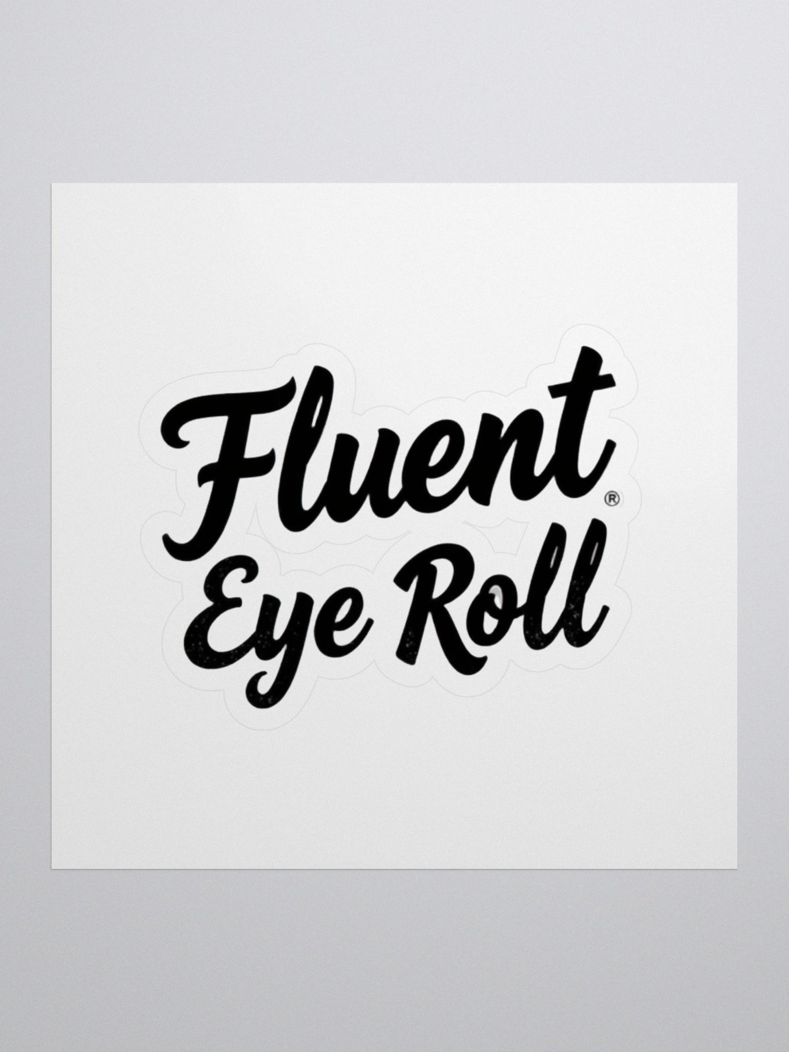 Fluent Eye Roll Kiss Cut Stickers product image (1)