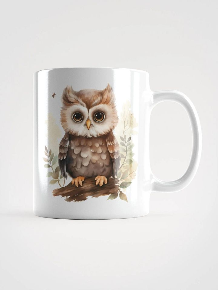Whimsical Owls White Glossy Mug product image (2)