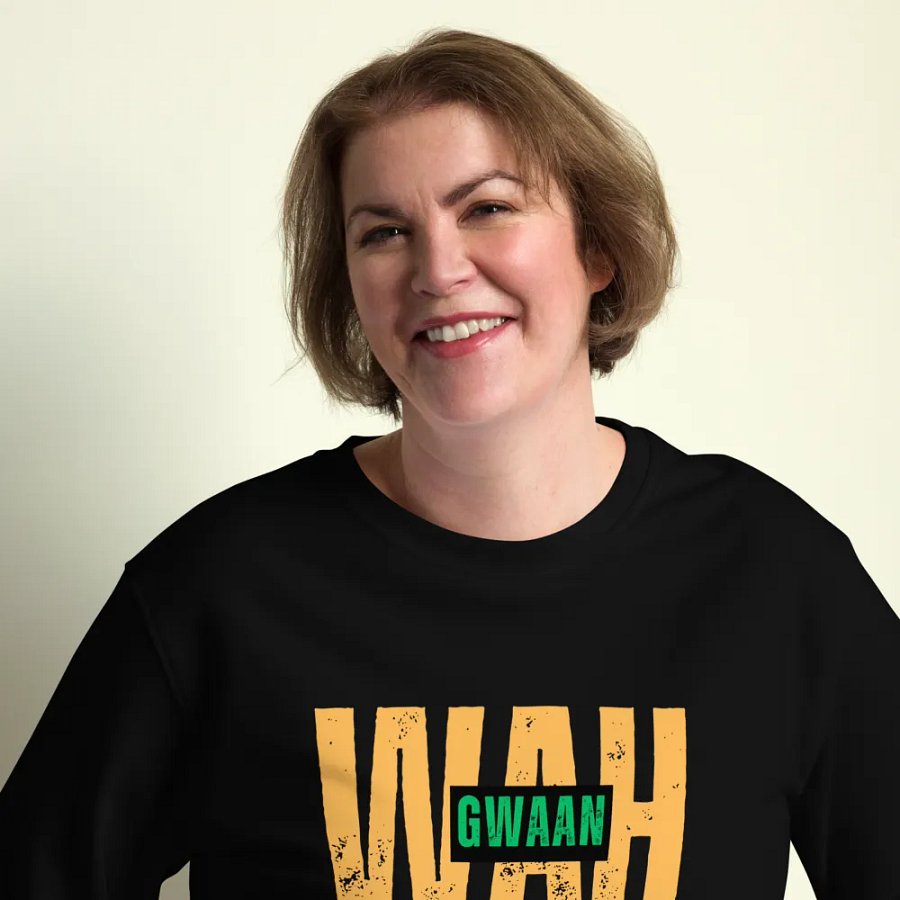 DIGI Unisex Organic Sweatshirt (Wah Gwaan #1 ) product image (12)