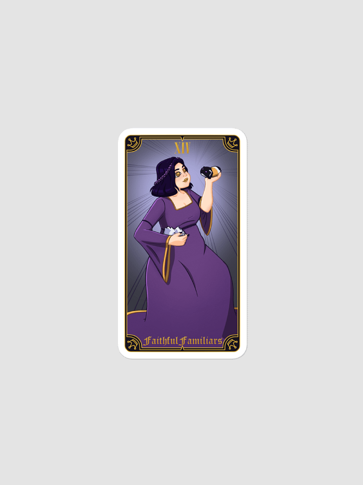 XIV ~ The Faithful Familiars Tarot Sticker product image (2)