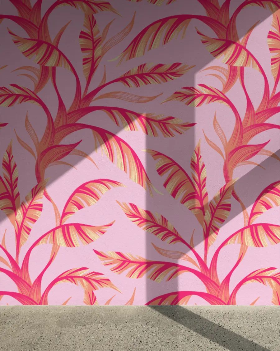 FREE Wallpaper Mockup with shadowy wall product image (4)
