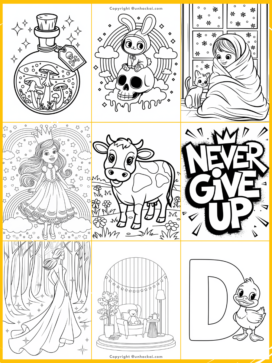 120+ Ideogram AI Coloring Book Prompts and Sub-Niches product image (3)