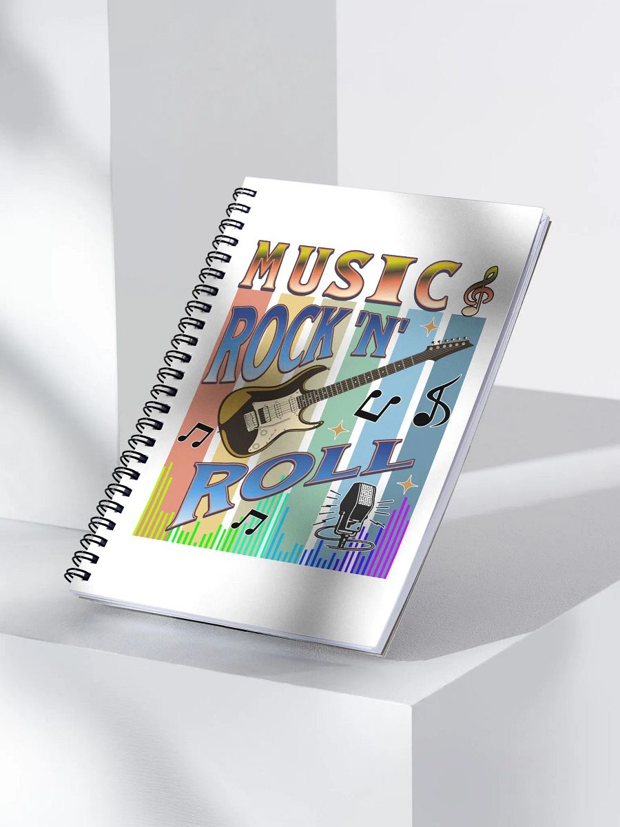 Music Rock N Roll Guitar Vibes Spiral Notebook product image (2)