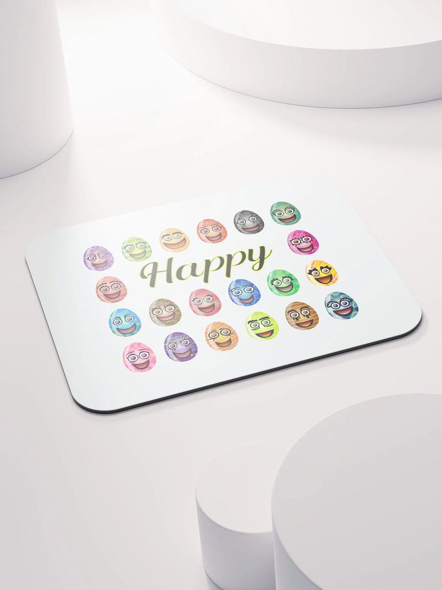 Happy Emoji Faces Mouse Pad product image (4)