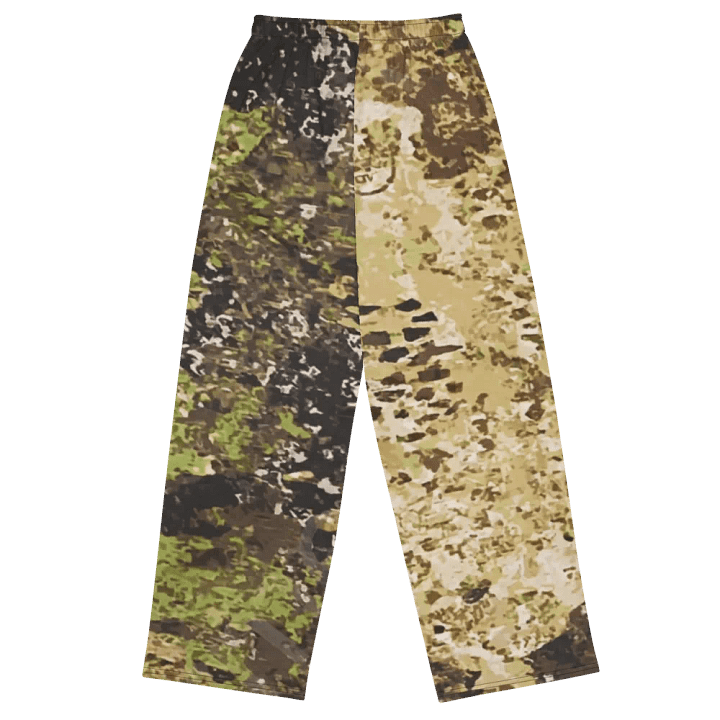 Trendy Camo Fusion Wide-Leg Pants product image (2)