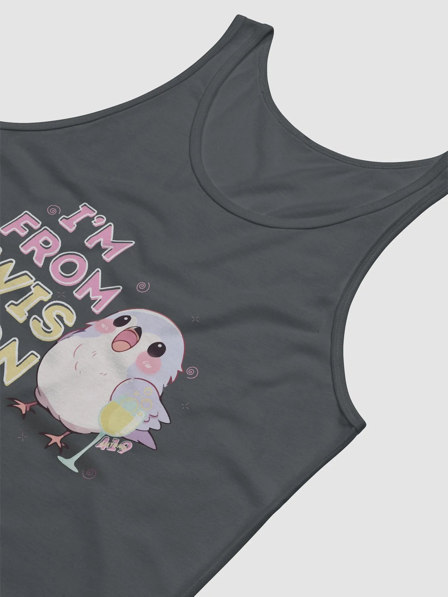 I'm From Wisconsin Dark-Colored Tank Top product image (39)