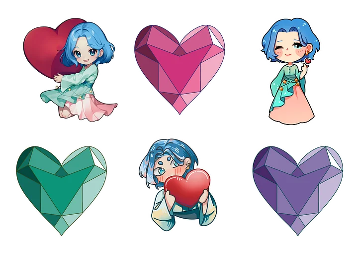 Hearts Galore Sticker Bundle product image (1)