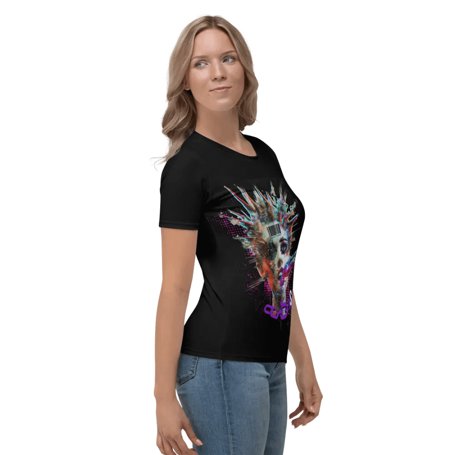 System Override Punk Womens Crew Neck T-Shirt product image (3)