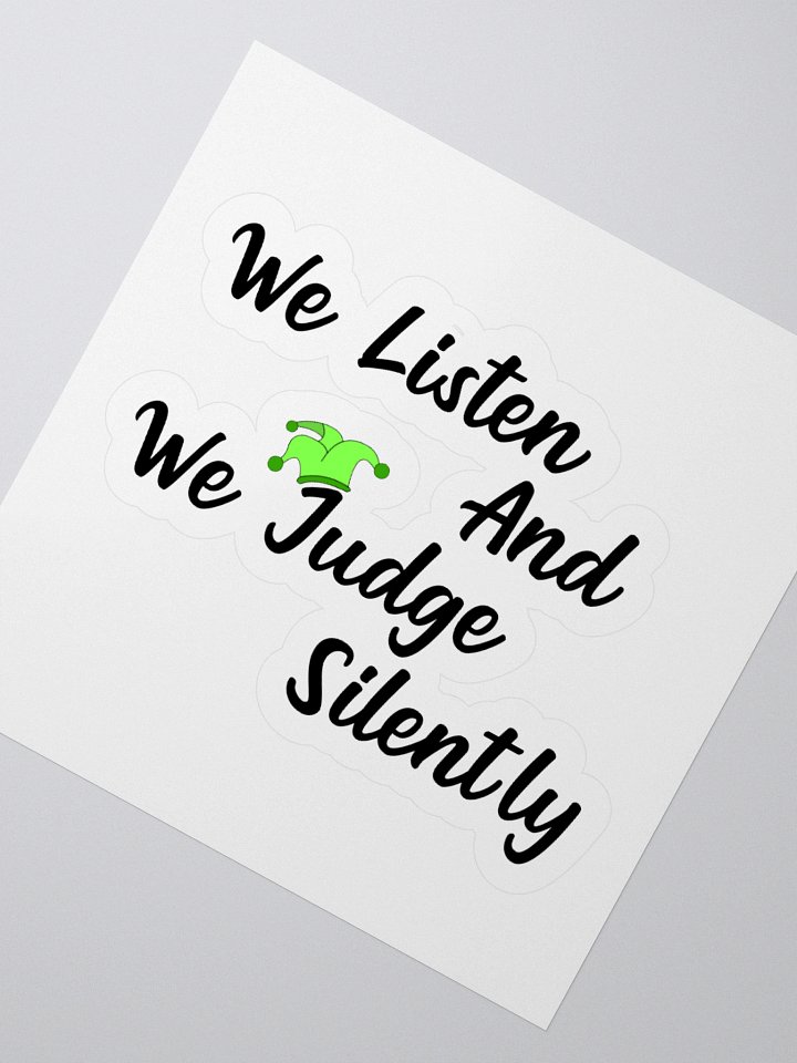 Judge Silently Sticker product image (6)
