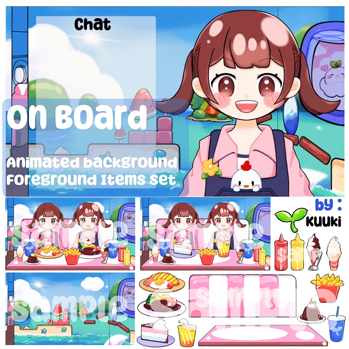[Animated Background + Items Set] On Board ☁️ product image (1)