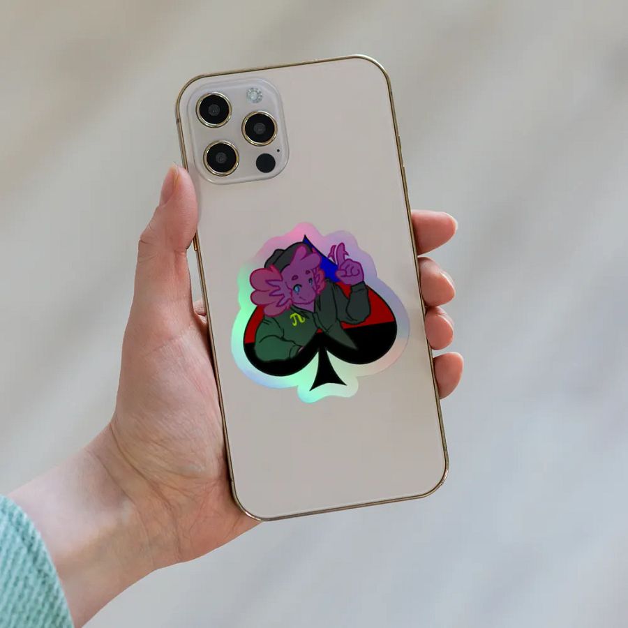 OG Poly in Spades | Kiss-Cut Holo Sticker product image (6)