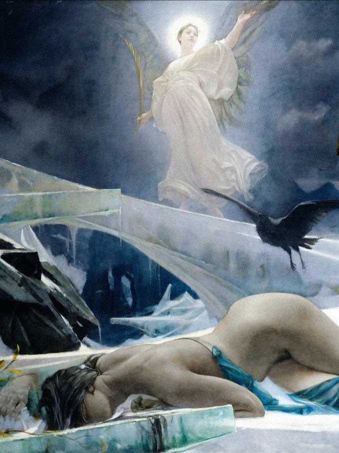 "Ahasuerus at the End of the World" by Adolf Hirémy-Hirschl Poster product image (2)