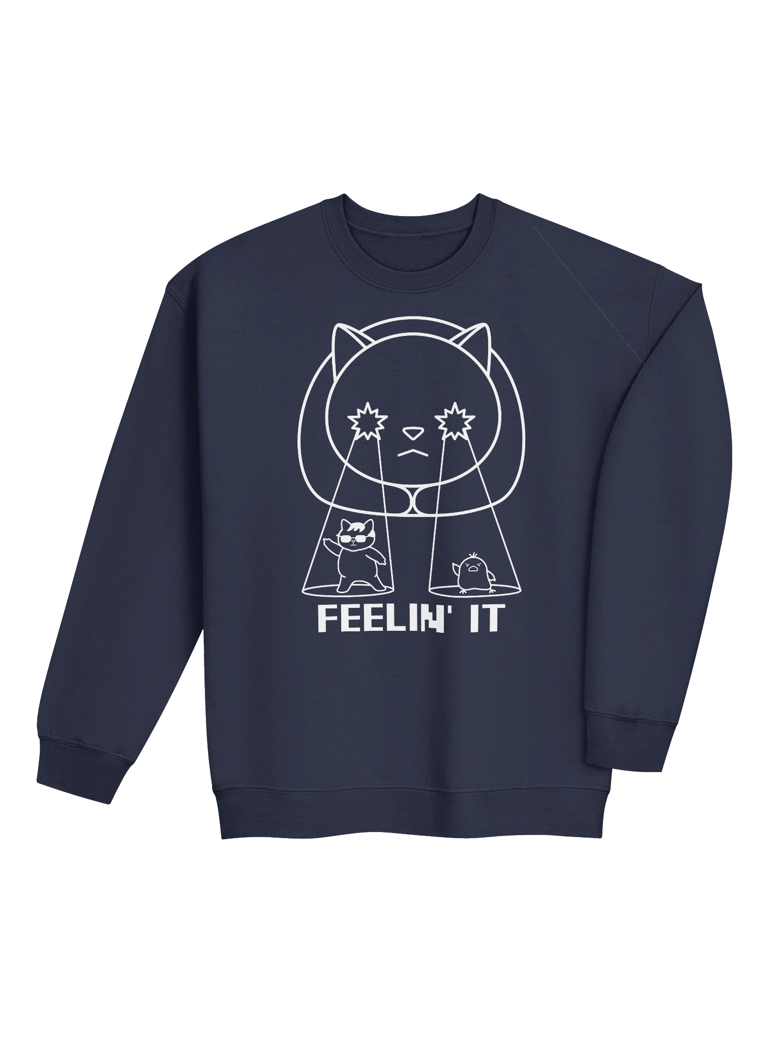 Goromi the Cat in Wig (Surreally Spotlighted Dancing) - Unisex Adult Sweatshirt product image (4)