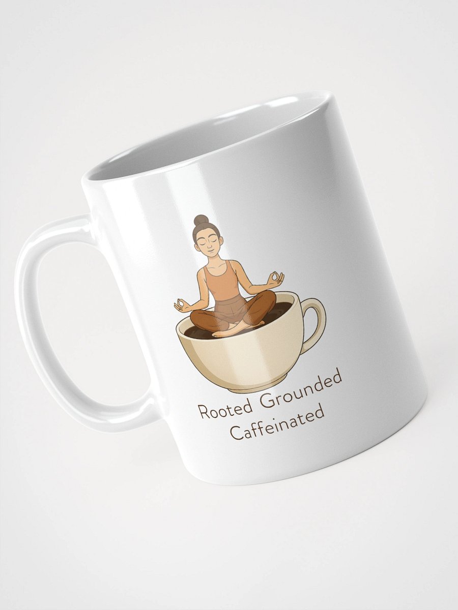 Rooted, Grounded, Caffeinated – Chakra Coffee Mug for Mindful Mornings product image (2)