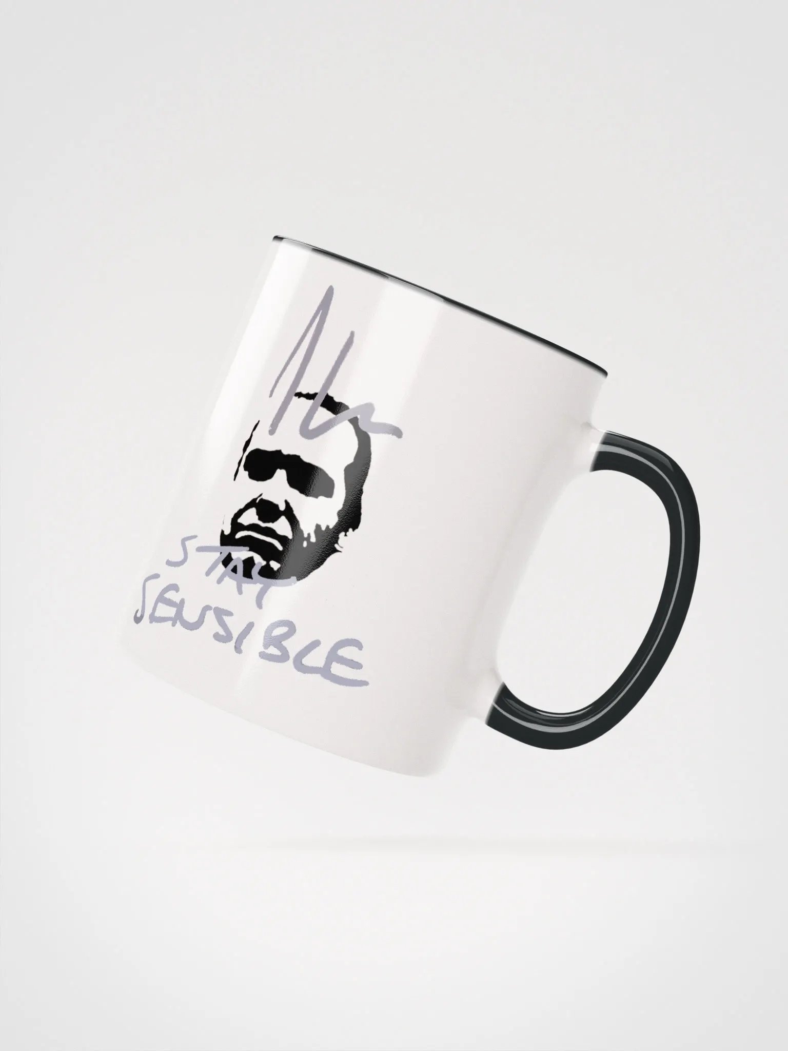 Jon Hare Stay Sensible Ceramic Mug with Color Inside product image (2)