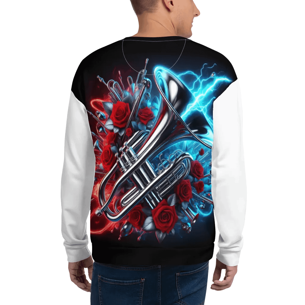 Silver Trumpet and Roses - Unisex Sweatshirt #37 product image (4)