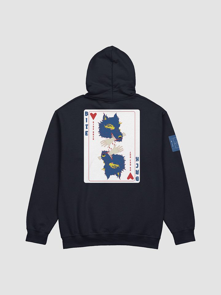 Bite Back blue card hoodie product image (2)