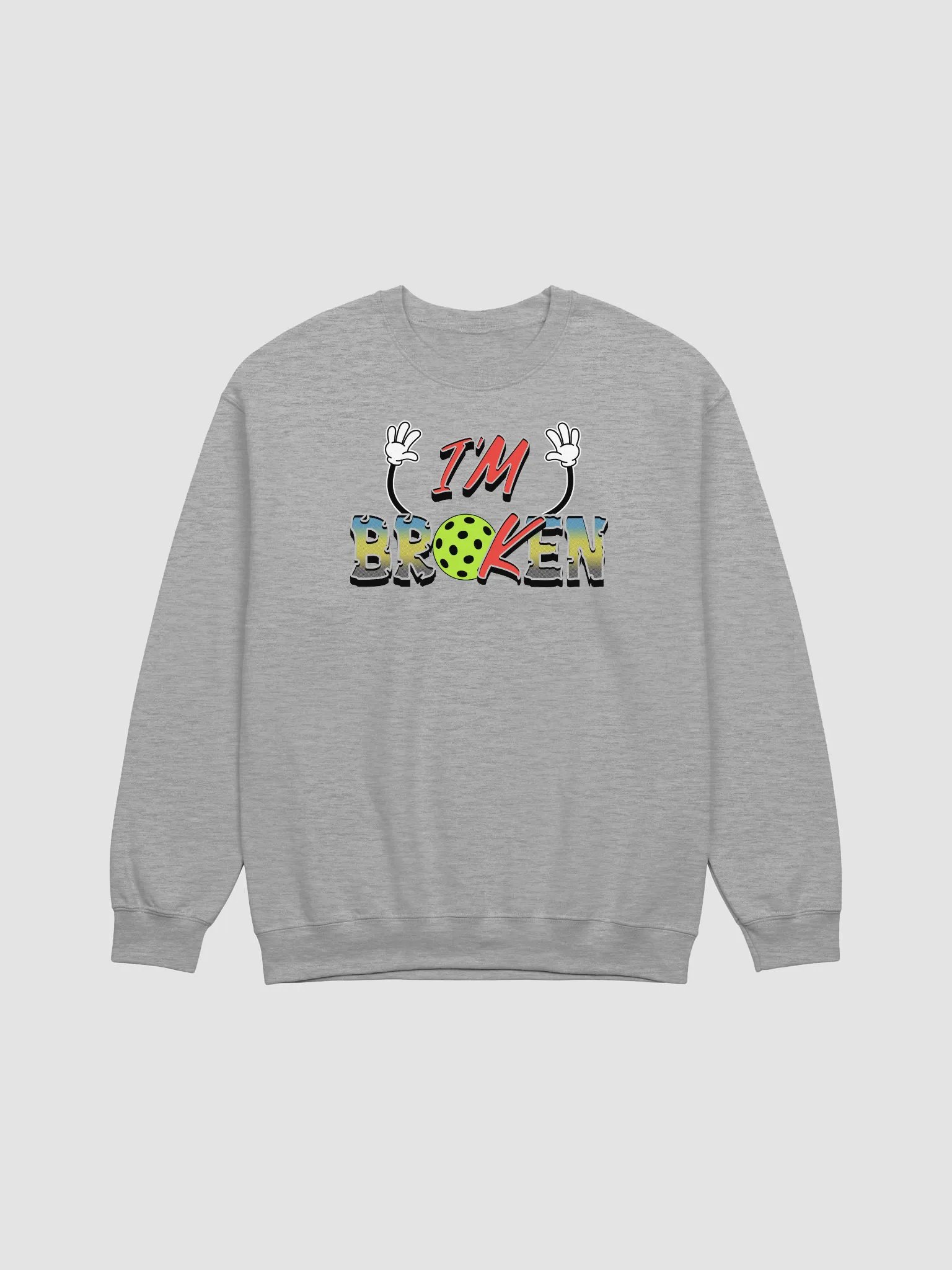 Im Ok Im Broken Pickleball Crewneck Sweatshirt product image (19)