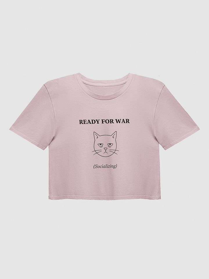 Ready for War (Cat) Crop Top product image (1)