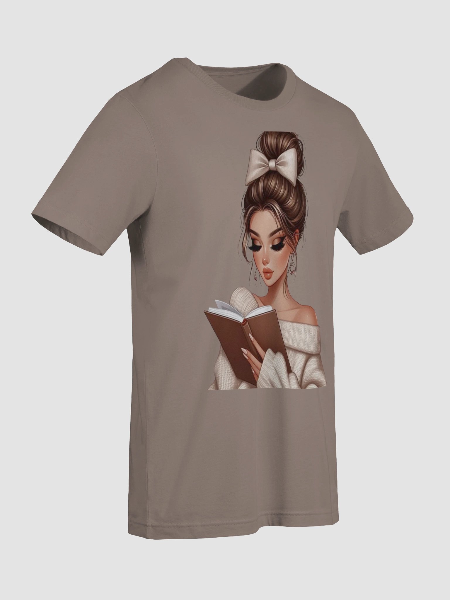 Elegant Bun and Bow T-Shirt product image (5)