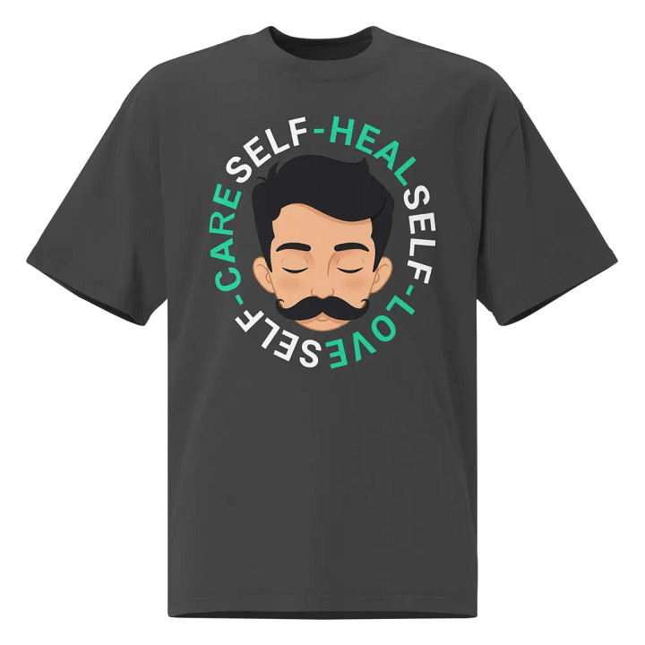 Self Heal, Self Love, Self Care Premium Oversized Faded T-Shirt product image (1)