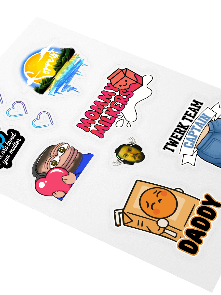 6 year streamer - a - thon - sticker sheet product image (2)