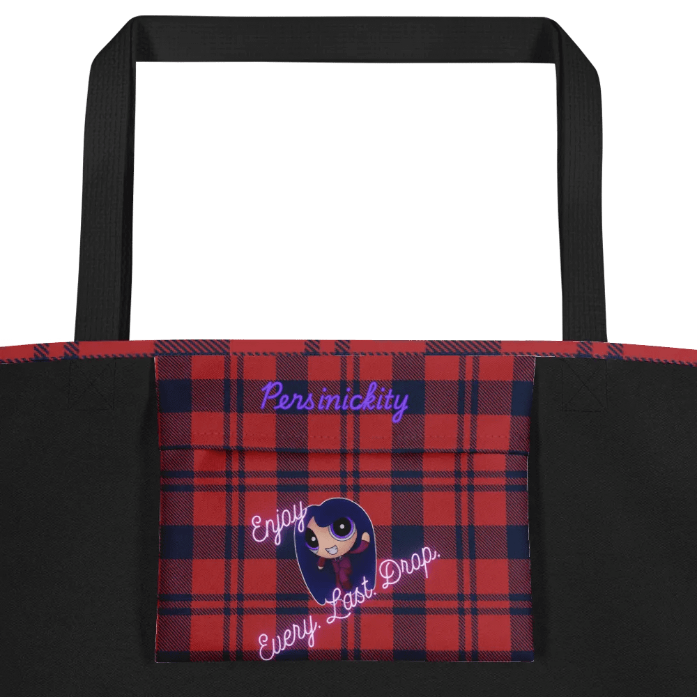 Pizza Love Tote Bag - Red Plaid product image (2)