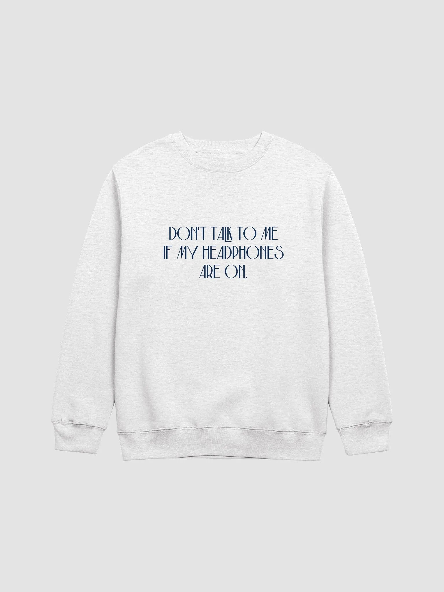 HEADPHONES ON (variant 6) printed crewneck product image (6)