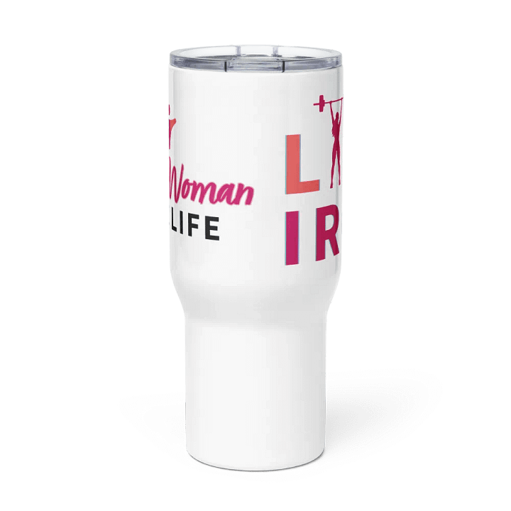STRONG WOMAN LIFT IRON | Travel Mug product image (2)