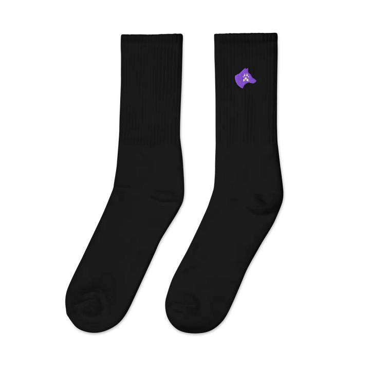 Pawsitively Yours Embroidered Crew Socks product image (3)