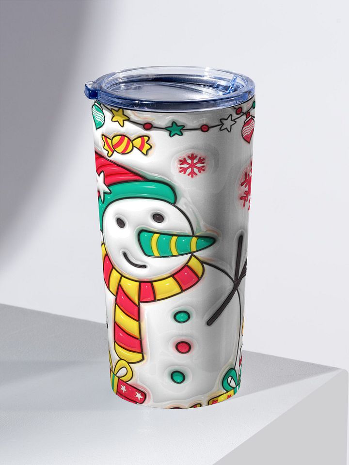 Happy Snowman Stainless Steel Tumbler product image (2)
