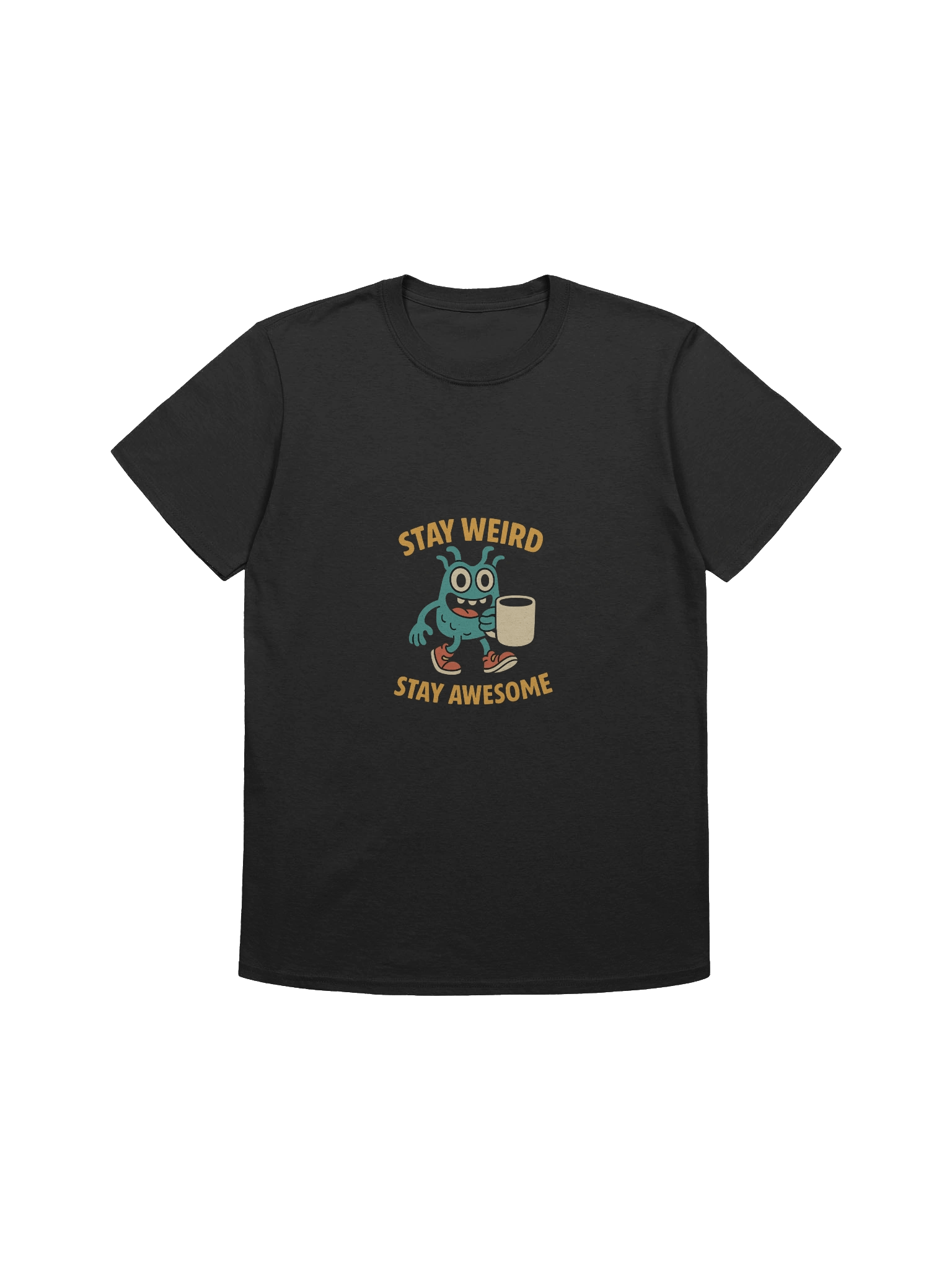 Cartoon Coffee Monster Tee (Unisex) product image (1)