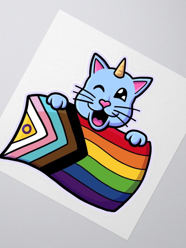 Progress Pride Kittycorn Sticker product image (6)