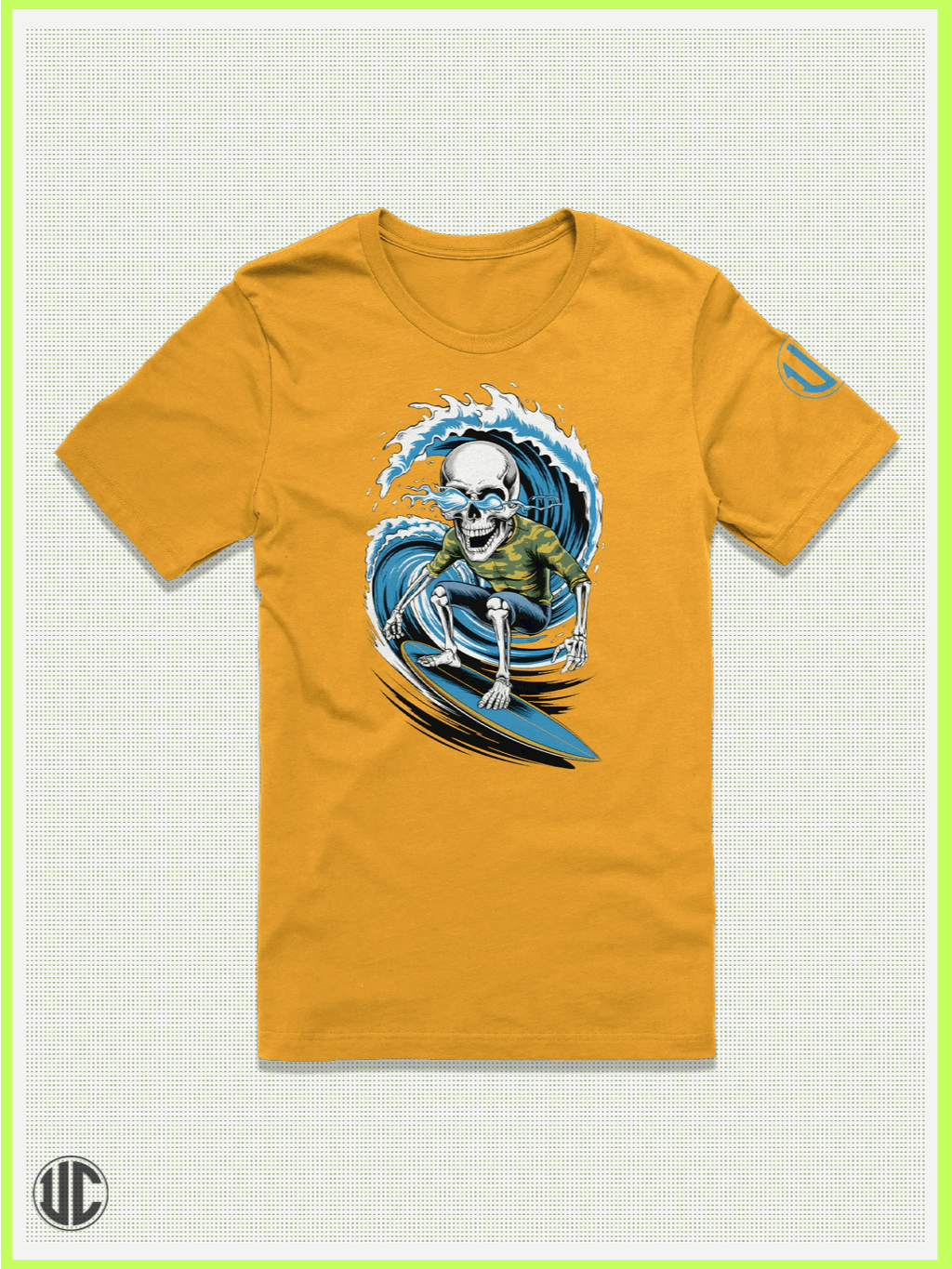 Wave Hunter – Skull Surfer Graphic T-Shirt product image (1)